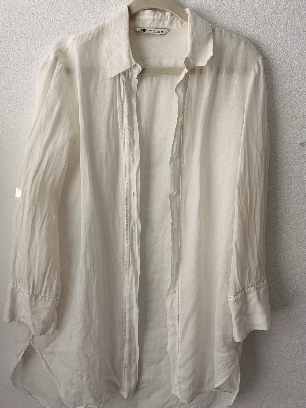 ZARA Women’s Lightweight Button-Down OverShirt